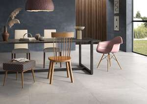 Carrelage sol/mur intérieur en grès cérame à masse colorée effet pierre CASTELVETRO EVOLUTION White L. 100 x l. 100 cm x Ép. 8,5 mm - Rectifié