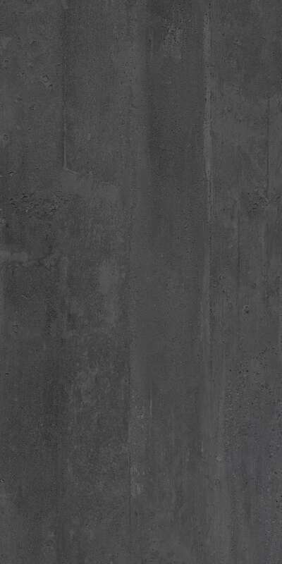 Carrelage pour sol/mur intérieur en grès cérame à masse colorée effet béton CASTELVETRO DECK Black L. 120 x l. 60 cm x Ép. 10 mm - Rectifié