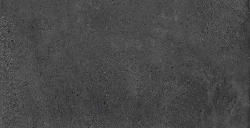 Carrelage pour sol/mur intérieur en grès cérame à masse colorée effet béton CASTELVETRO LAND Black L. 60 x l. 30 cm x Ép. 10 mm - Rectifié