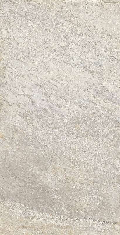 Carrelage pour sol extérieur en grès cérame à masse colorée antidérapant effet pierre CASTELVETRO QUARTZ STONES Silver Grip L. 60 x l. 30 cm x Ép. 10 mm - Rectifié - R11/C