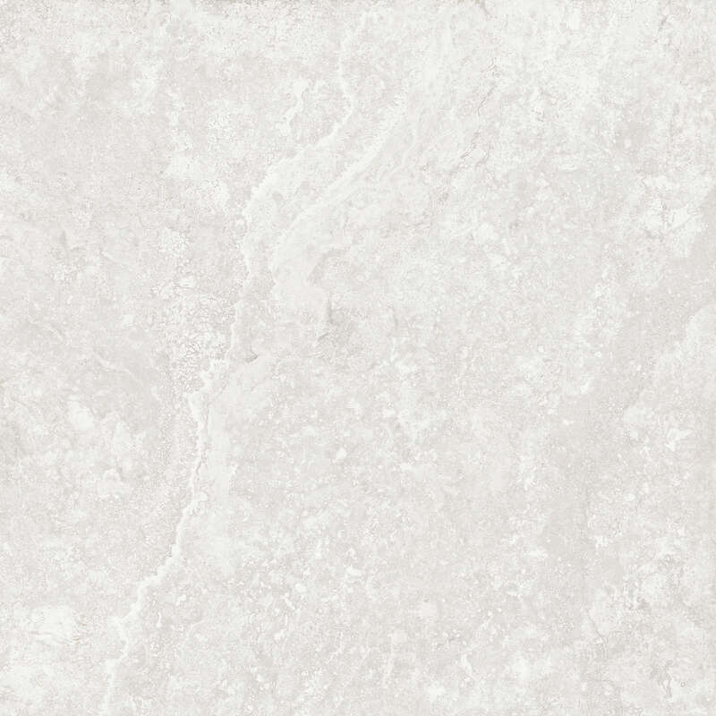 Carrelage pour sol/mur intérieur en grès cérame à masse colorée effet pierre CASTELVETRO ROMA Bianco L. 100 x l. 100 cm x Ép. 8,5 mm - Rectifié