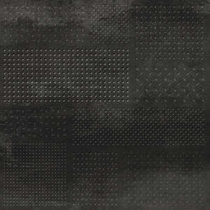 Carrelage pour sol/mur intérieur en grès cérame à masse colorée effet métal NOVABELL FORGE Metal Mix Dark L. 60 x l. 60 cm x Ép. 9,5 mm - Rectifié