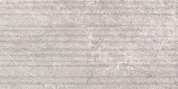 Carrelage pour mur intérieur en grès cérame à masse colorée structuré Grooves effet pierre NOVABELL ASPEN Rock Grey L. 60 x l. 30 cm x Ép. 9 mm - Rectifié