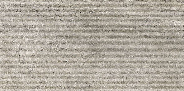 Carrelage pour mur intérieur en grès cérame à masse colorée structuré Grooves effet pierre NOVABELL ASPEN Oxide L. 60 x l. 30 cm x Ép. 9 mm - Rectifié