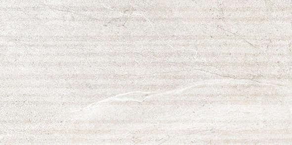 Carrelage pour mur intérieur en grès cérame à masse colorée structuré Grooves effet pierre NOVABELL ASPEN Snow L. 60 x l. 30 cm x Ép. 9 mm