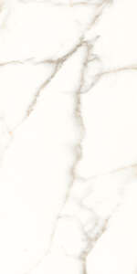 Carrelage pour sol/mur intérieur en grès cérame à masse colorée aspect adouci effet marbre PANARIA TRILOGY Calacatta White L. 60 x l. 60 cm x Ép. 9,5 mm - Rectifié