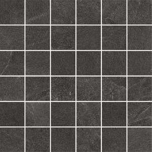 Mosaïque en grès cérame effet pierre PANARIA FRAME Groove - carreaux 5x5 cm - Plaque L. 30 x l. 30 cm x Ép. 9 mm