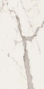 Carrelage pour sol/mur intérieur en grès cérame à masse colorée aspect poli brillant effet marbre PANARIA ETERNITY Statuario White L. 120 x l. 60 cm x Ép. 9,5 mm - Rectifié