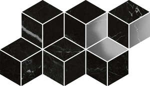 Carrelage pour sol/mur intérieur en grès cérame à masse coloréeaspect poli brillant effet marbre PANARIA ETERNITY Marquina Black L. 60 x l. 30 cm x Ép. 9,5 mm - Rectifié