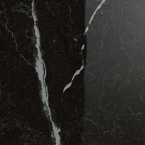 Carrelage pour sol/mur intérieur en grès cérame à masse colorée aspect poli brillant effet marbre PANARIA ETERNITY Marquina Black L. 60 x l. 60 cm x Ép. 9,5 mm - Rectifié