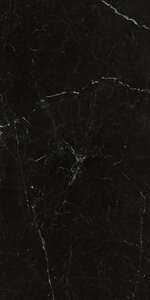 Carrelage pour sol/mur intérieur en grès cérame à masse colorée aspect poli brillant effet marbre PANARIA ETERNITY Marquina Black L. 120 x l. 60 cm x Ép. 9,5 mm - Rectifié