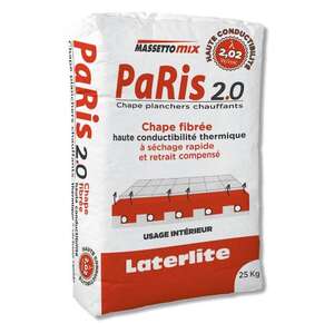 Mortier pour chape intérieur MASSETOMIX PARIS 2.0 - Sac de 25 kg