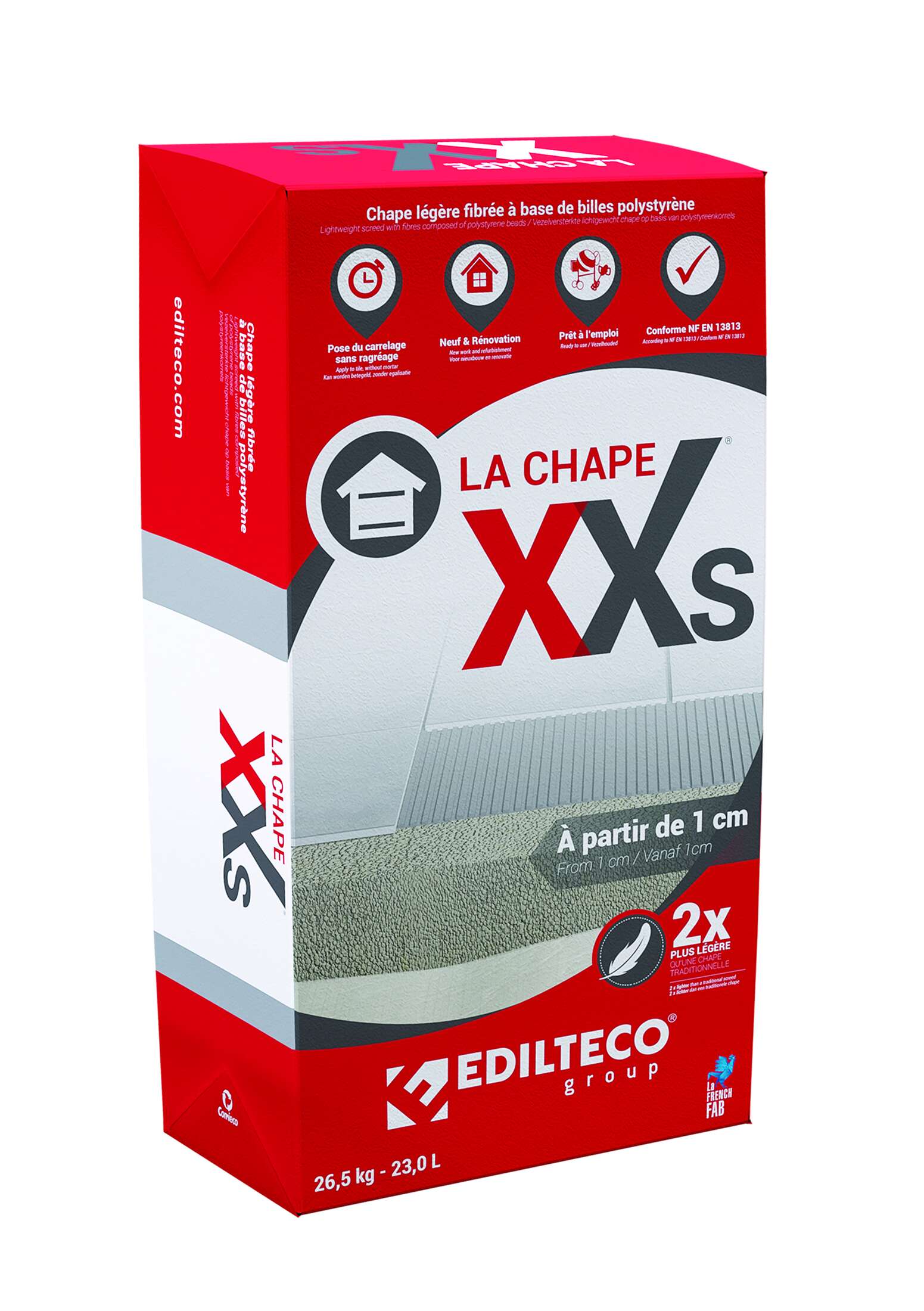 POLYS BÉTO®, billes de polystyrène pour chapes, mortiers et bétons légers