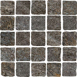 Mosaïque RUDD en grès cérame effet pierre MIRAGE QUARTZITI 2.0 QR 04 River, carreaux 6x6 - Plaque L. 30 x l. 30 cm