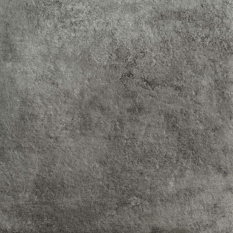 Carrelage pour sol/mur extérieur en grès cérame 20 mm aspect structuré MIRAGE GRANITO CERAMICO SPA OFFICINE effet pierre foncée l. 60 x L. 60 cm - Non rectifié