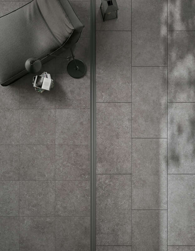 Carrelage pour sol/mur intérieur en grès cérame aspect naturel effet pierre MIRAGE GRANITO CERAMICO SPA NA.ME gris beige L. 60 x l. 60 x Ép. 0,9 cm - Rectifié