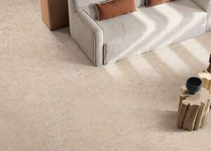 Carrelage sols/murs intérieurs à masse colorée effet pierre ABK Poetry Stone Reloaded Jura Sand L. 120 x l. 120 cm x Ep. 8,5 mm Rectifié