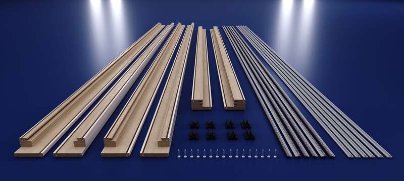 Kit Xpress 2V 2000x2030/95 et 100 MM Pre-peint blanc - image 2