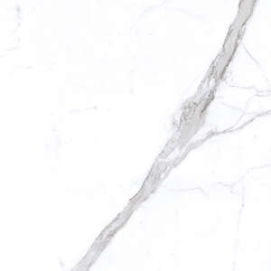 Carrelage sol/mur intérieur en grès cérame à masse colorée effet marbre aspect poli brillant MIRAGE JOLIE JL 01 Statuario Fine L. 80 x l. 80 cm x Ép. 9 mm - Rectifié