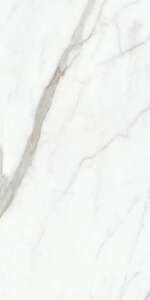 Carrelage sol/mur intérieur en grès cérame à masse colorée effet marbre aspect poli brillant MIRAGE JOLIE JL 02 Calacatta Select L. 120 x l. 60 cm x Ép. 9 mm - Rectifié