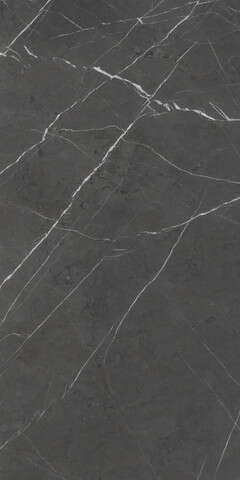 Carrelage sol/mur intérieur en grès cérame à masse colorée effet marbre aspect poli brillant MIRAGE JOLIE JL 06 Pietra Grey L. 120 x l. 60 cm x Ép. 9 mm - Rectifié