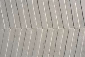 Carrelage mural en grès cérame relief MIRAGE MAND NORTH Grigio L. 45 x l. 30 cm x Ep. 10 mm