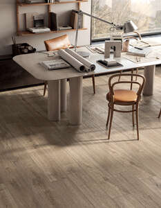 Carrelage pour sol/mur intérieur en grès cérame à masse colorée effet bois MIRAGE KAO KA 13 Charamel Raw L. 120 x l. 20 cm x Ép. 9 mm - Rectifié