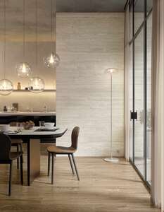 Carrelage pour sol/mur intérieur en grès cérame à masse colorée effet pierre MIRAGE ELYSIAN EY 10 Travertino Pearly L. 60 x l. 60 cm x Ép. 9 mm - Rectifié