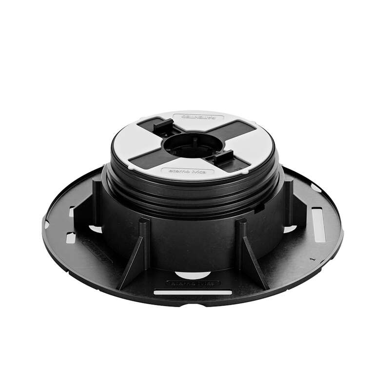 Plot dalle réglable ETERNO IVICA NM1 avec tête pour lambourde aluminium - polypropylène - Ht. 40 à 70 mm