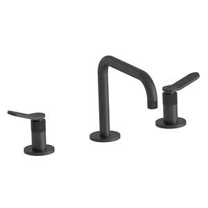 Mélangeur lavabo bas ONDYNA East Side 3 trous chrome noir brossé