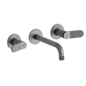 Mélangeur lavabo encastré ONDYNA East Side 3 trous Métal brossé