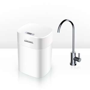 Mitigeur évier col de cygne 1 voie CLEVER H. 210 mm chromé avec unité de traitement d'eau CLEVER PURE par ultrafiltration