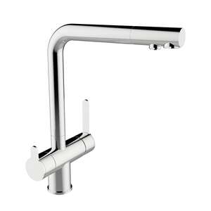 Mitigeur évier 310mm 3 voies avec 2 poignées et 2 sorties d'eau CLEVER Nexus  pour équipement de traitement d'eau
