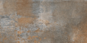 Carrelage pour sol intérieur en grès cérame à masse colorée effet métal KERABEN UNIVERSE Oxide L. 120 x l. 60 cm x Ép. 9 mm. Rectifié