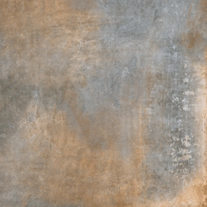 Carrelage pour sol intérieur en grès cérame à masse colorée effet métal KERABEN UNIVERSE Oxide L. 75 x l. 75 cm x Ép. 9 mm. Rectifié