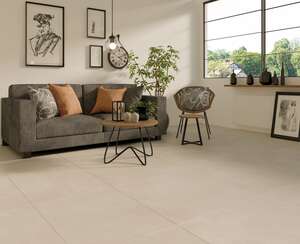 Carrelage pour sol intérieur en grès cérame décoré rectifié ZIRO NAVARTI Créma L. 60 x l. 60 cm ép. 9.5 mm UPEC U4 P3