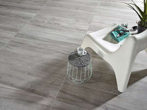 Carrelage pour sol/mur intérieur en grès cérame effet bois ROCERSA FLOW Smoke L. 120 x l. 19,4 cm x Ép. 10 mm - Rectifié