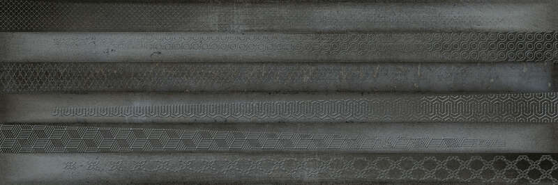 Carrelage Décors pour mur intérieur ROCERSA METALART DEC-2 Anthracite L. 60 x l. 20 cm x Ép. 9 mm
