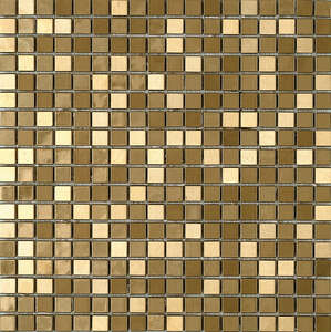 Mosaïque pour mur intérieur DUNE METALIC Gold L. 30,1 x l. 30,1 cm x Ep. 8 mm