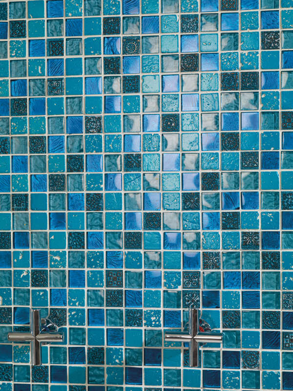 Mosaïque pour mur intérieur en résine et verre DUNE NEREIDA L. 30 x l. 30 cm x Ep. 8 mm