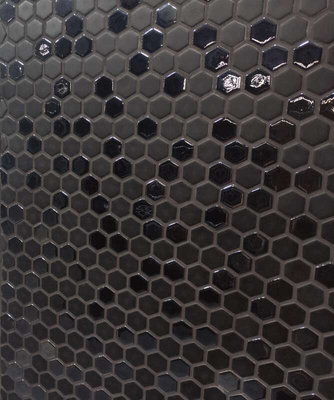 Mosaïque hexagone pour mur intérieur - verre recyclé DUNE HIP HOP L. 30,1 x l. 29,7 cm x Ep. 8 mm