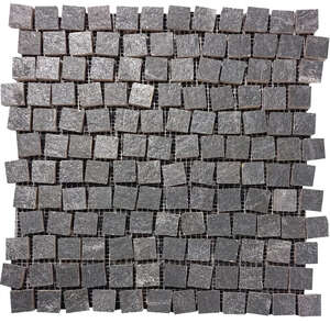 Mosaïque pour mur intérieur en pierre noire DUNE KARAKTER L. 32,5 x l. 32,5 cm x Ep. 10 mm