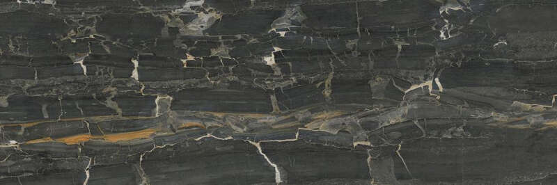 Carrelage pour mur intérieur en grès cérame émaillé effet marbre DUNE LEONARDO Black L. 90 x l. 30 cm x Ep. 11 mm - Rectifié