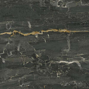 Carrelage pour sol/mur intérieur en grès cérame émaillé effet marbre DUNE LEONARDO Black L. 60 x l. 60 cm x Ep 9 mm - Rectifié