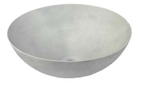 Vasque ronde à poser en porcelaine DUNE BERLIN Ø. 40 x Ht. 15 cm - Grey