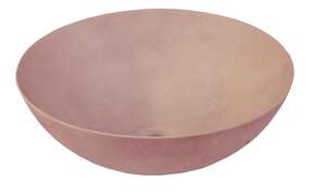 Vasque ronde à poser en porcelaine DUNE BERLIN Ø. 40 x Ht. 15 cm - Flamingo