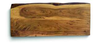 Plan de toilette en bois d’acacia massif DUNE ENCIMERA EXOTIC L. 120 x l. 50 x Ep. 6 cm