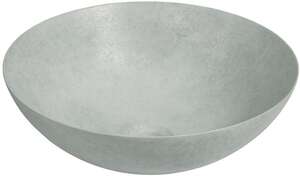 Vasque ronde à poser en porcelaine DUNE MAGNET Ø. 40 x Ht. 15 cm - Argent