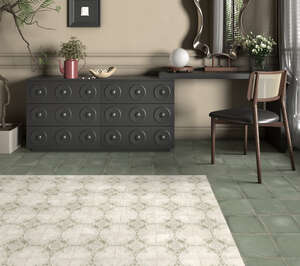 Carrelage pour mur intérieur en grés cérame émaillé DUNE ATLANTIQUE Olive L. 24 x 6.9 cm x Ép. 9 mm