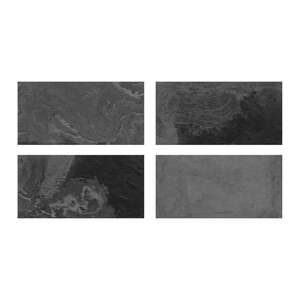 Carrelage pour sol/mur intérieur en grès cérame à masse colorée effet pierre KEROS BLUESTONE Negro L. 67 x l. 33 cm